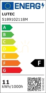 Venkovní nástěnné svítidlo Lutec GEMINI 5189102118 antracit LED 11W IP54 small 1
