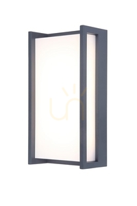 Venkovní nástěnné svítidlo Lutec QUBO 5193001118 antracitové LED 15 W 1300 lm 3000 K small 0