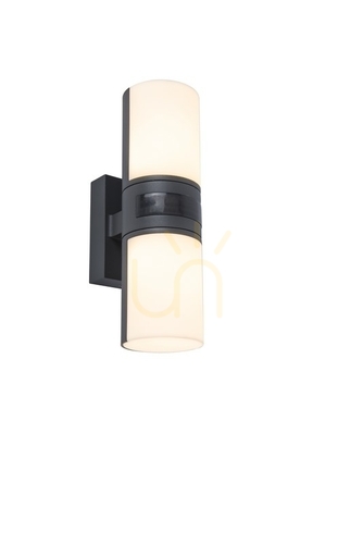 Kontrola Venkovní nástěnné svítidlo Lutec CYRA 5198102118 antracit LED 15W s čidlem