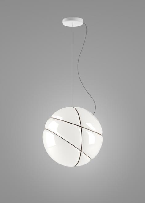Kontrola Závěsná lampa Fabbian Armilla F50 13W - bílé a leštěné zlato - F50 A01 01 Závěsná lampa Fabbian Armilla F50 13W - bílé a leštěné zlato - F50 A01 01