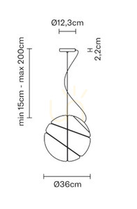 Závěsná lampa Fabbian Armilla F50 13W - bílá a hnědá - F50 A01 14 2 Závěsná lampa Fabbian Armilla F50 13W - bílá a hnědá - F50 A01 14 small 2
