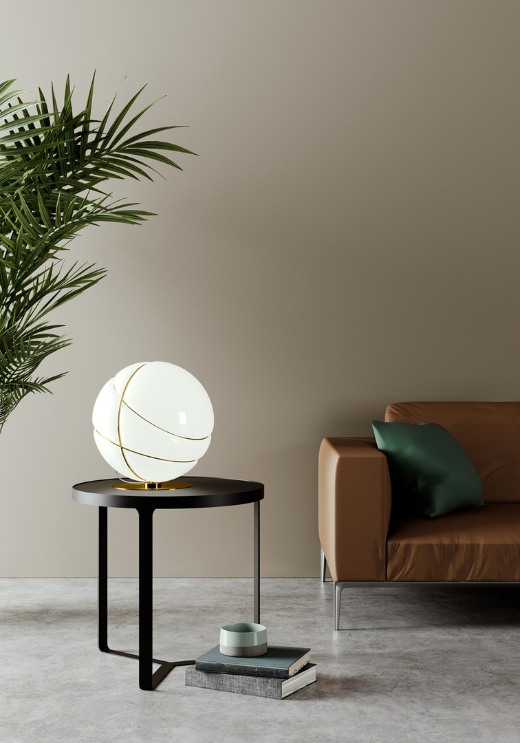 Pohled Stolní lampa Fabbian Armilla F50 13W - bílá a stříbrná - F50 B03 01 Stolní lampa Fabbian Armilla F50 13W - bílá a stříbrná - F50 B03 01