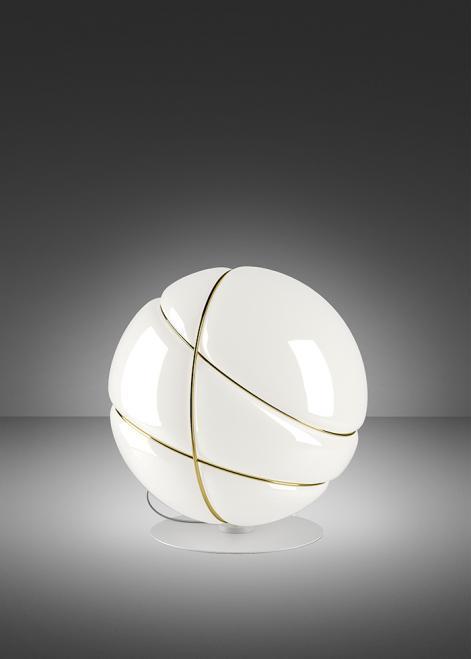 Kontrola Stolní lampa Fabbian Armilla F50 13W - bílá a zlatá - F50 B05 01 Stolní lampa Fabbian Armilla F50 13W - bílá a zlatá - F50 B05 01