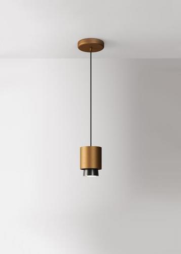 Kontrola Závěsná lampa Fabbian Claque F43 20W 10cm - Bronzová - F43 A01 76