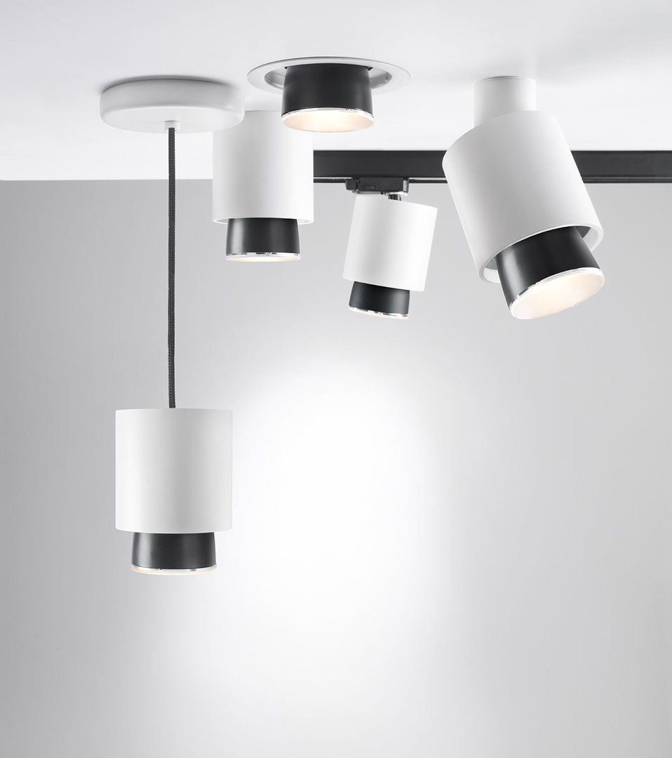 Pohled Závěsná lampa Fabbian Claque F43 20W 30cm - bílá - F43 A06 01 Závěsná lampa Fabbian Claque F43 20W 30cm - bílá - F43 A06 01