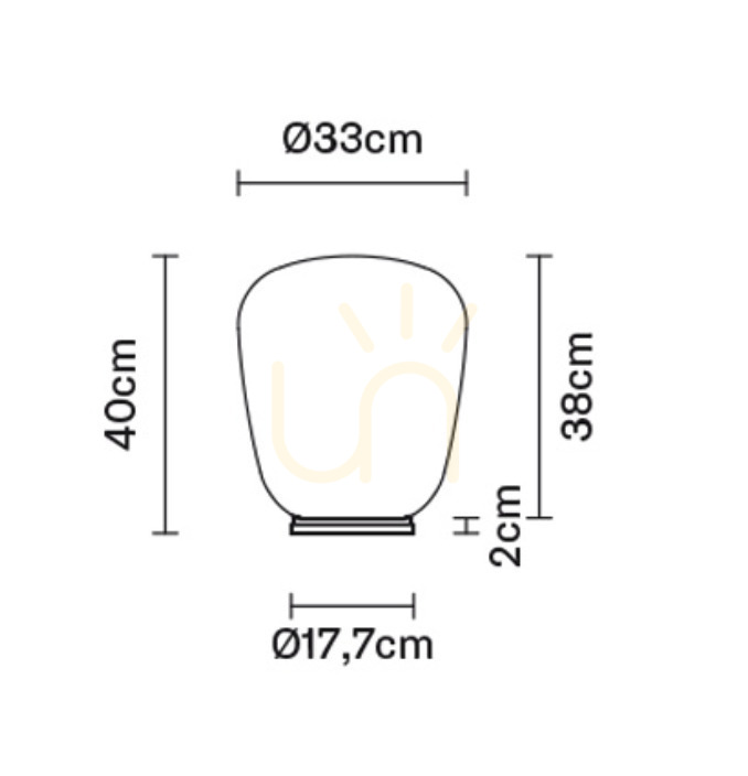 Náhled Stolní lampa Fabbian Lumi Ø33 - F07 B21 01 Stolní lampa Fabbian Lumi Ø33 - F07 B21 01