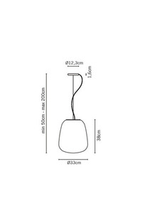 Závěsná lampa Fabbian Lumi F07 22W 33cm - F07 A15 01 small 5