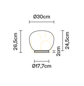 Stolní lampa Fabbian Lumi Ø30 - F07 B45 01 2 Stolní lampa Fabbian Lumi Ø30 - F07 B45 01 small 2