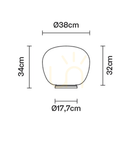Náhled Stolní lampa Fabbian Lumi Ø38 - F07 B05 01 Stolní lampa Fabbian Lumi Ø38 - F07 B05 01