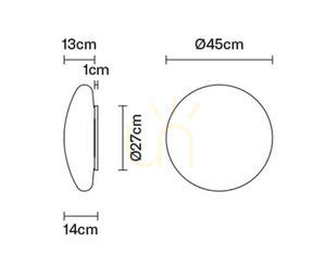 Nástěnná lampa Fabbian Lumi F07 45cm - F07 G13 01 small 2