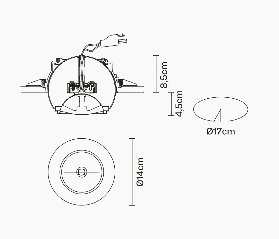 Pohled Fabbian Tools F19 5W GU53 zapuštěné světlo - bílá - F19 F60 01 Fabbian Tools F19 5W GU53 zapuštěné světlo - bílá - F19 F60 01
