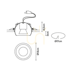Fabbian Tools F19 LED zapuštěné světlo - bílá - F19 F63 01 small 6