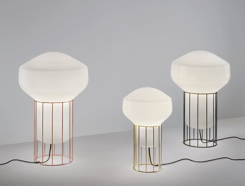 Kontrola Stolní lampa Fabbian Aérostat 53cm - černý chrom - F27B03 24