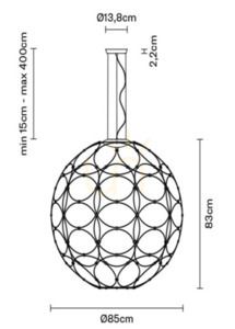 Závěsná lampa Fabbian Giro F30 85cm - bílá - F30 A03 01 4 Závěsná lampa Fabbian Giro F30 85cm - bílá - F30 A03 01 small 4