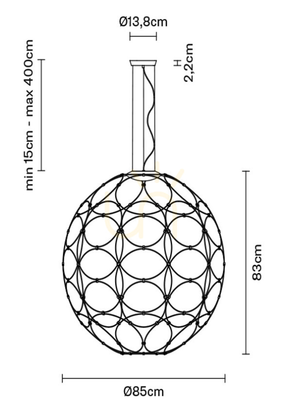 Zobrazit Závěsná lampa Fabbian Giro F30 85cm - bílá - F30 A03 01 Závěsná lampa Fabbian Giro F30 85cm - bílá - F30 A03 01