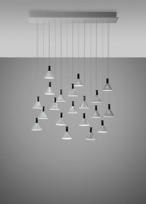 Kontrola Závěsná lampa Fabbian Multispot F32 90x15cm - 20 - Chrome - F32 A49 00 Závěsná lampa Fabbian Multispot F32 90x15cm - 20 - Chrome - F32 A49 00