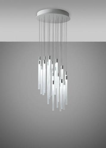 Kontrola Závěsná lampa Fabbian Multispot F32 49cm - 30 - Chrome - F32 A05 00