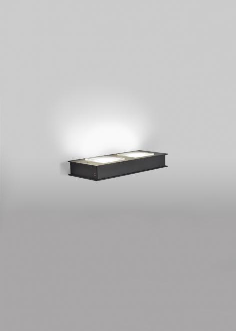 Kontrola Nástěnná lampa Fabbian Quarter F38 5W 23,5x10cm - Černá - F38 G01 02 Nástěnná lampa Fabbian Quarter F38 5W 23,5x10cm - Černá - F38 G01 02