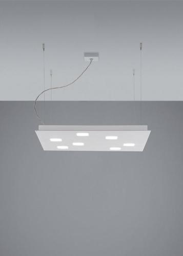 Kontrola Závěsná lampa Fabbian Quarter F38 5W 59,5x59,5cm - bílá - F38 A03 01
