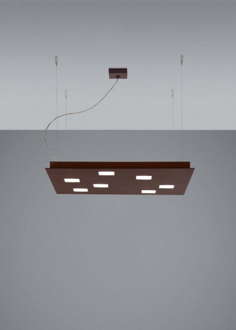 Kontrola Závěsná lampa Fabbian Quarter F38 5W 59,5x59,5cm - Bronzová - F38 A03 14 Závěsná lampa Fabbian Quarter F38 5W 59,5x59,5cm - Bronzová - F38 A03 14