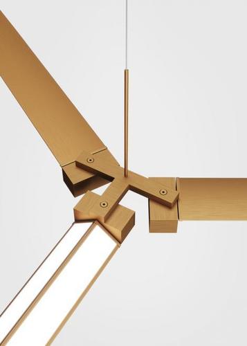Kontrola Trojitý konektor Fabbian PIVOT F39 Z03 76 bronz hliník