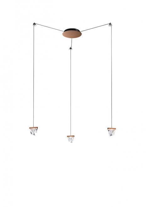 Kontrola Závěsná lampa Fabbian Tripla F41 3W 3 - Bronz - F41 G01 76 Závěsná lampa Fabbian Tripla F41 3W 3 - Bronz - F41 G01 76