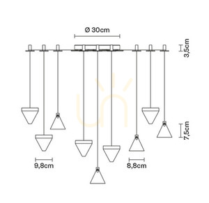 Závěsná lampa Fabbian Tripla F41 3W 9 - Bronz - F41 G05 76 7 Závěsná lampa Fabbian Tripla F41 3W 9 - Bronz - F41 G05 76 small 7
