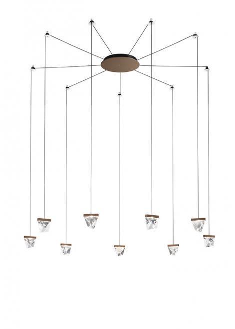 Kontrola Závěsná lampa Fabbian Tripla F41 3W 9 - Bronz - F41 G05 76 Závěsná lampa Fabbian Tripla F41 3W 9 - Bronz - F41 G05 76