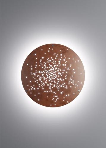 Kontrola Nástěnná lampa Fabbian Lens F46 86W 90cm - Rust - F46G03 56