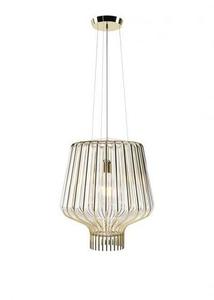 Závěsná lampa Fabbian Saya F47 22W 40cm - Zlatá a průhledná - F47 A21 00 small 0