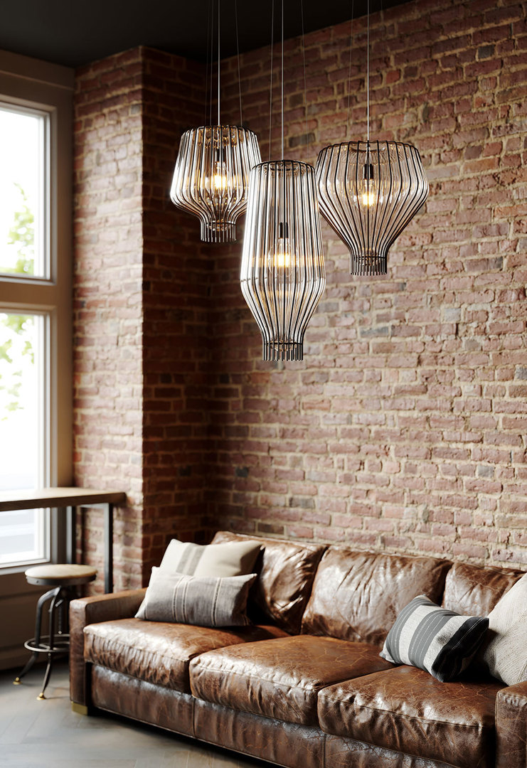 Náhled Závěsná lampa Fabbian Saya F47 22W 48cm - Chrome a transparentní - F47 A15 00 Závěsná lampa Fabbian Saya F47 22W 48cm - Chrome a transparentní - F47 A15 00