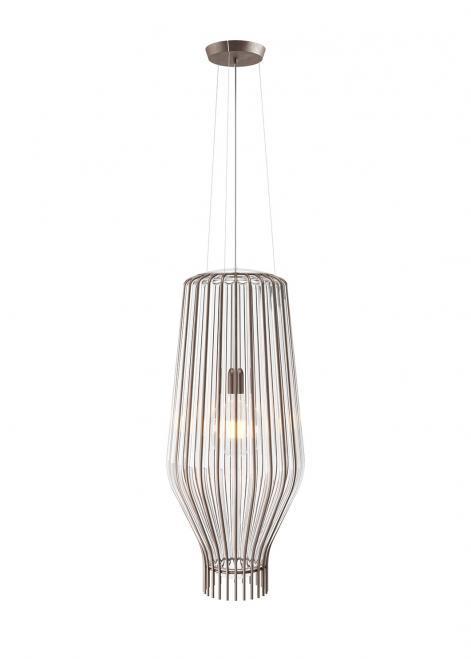 Kontrola Závěsná lampa Fabbian Saya F47 22W 31cm - Průhledná a kouřová - F47 A17 00 Závěsná lampa Fabbian Saya F47 22W 31cm - Průhledná a kouřová - F47 A17 00