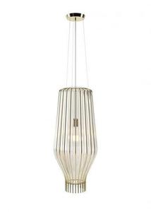 Závěsná lampa Fabbian Saya F47 22W 31cm - Zlatá a průhledná - F47 A25 00 small 0