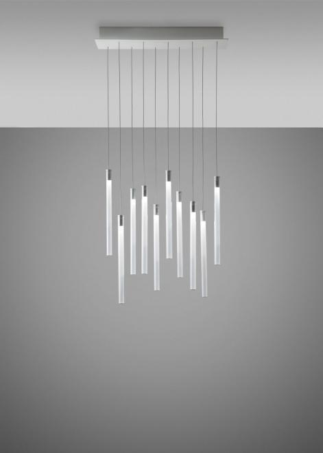 Kontrola Závěsná lampa Fabbian Multispot F32 60x15cm - 10 - Chrome - F32 A08 00 Závěsná lampa Fabbian Multispot F32 60x15cm - 10 - Chrome - F32 A08 00