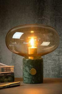 Stolní lampa Lucide CHARLIZE E27 40W zelený mramor jantarové sklo retro 23 cm 03520/01/62 small 2