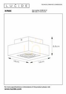 Stropní downlight Lucide Xirax LED 5W GU10 bílý 2200K IP20 09119/06/31 small 6