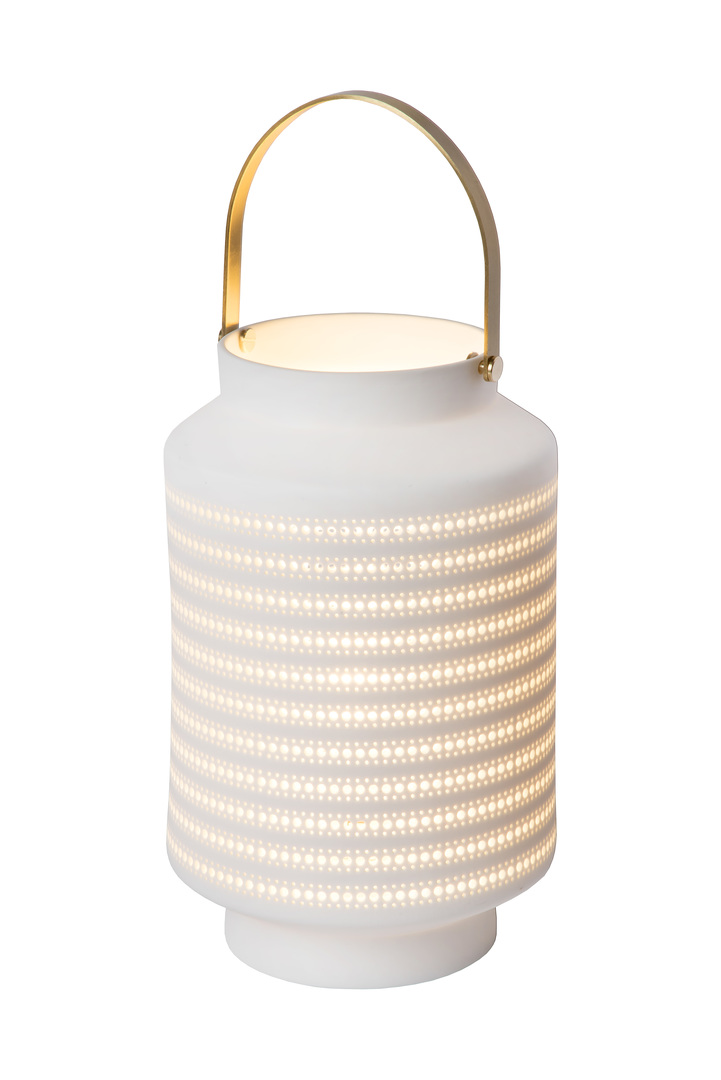 Kontrola Stolní lampa Lucide JAMILA bílá porcelán E14 24,5 cm 13526/01/31 Stolní lampa Lucide JAMILA bílá porcelán E14 24,5 cm 13526/01/31