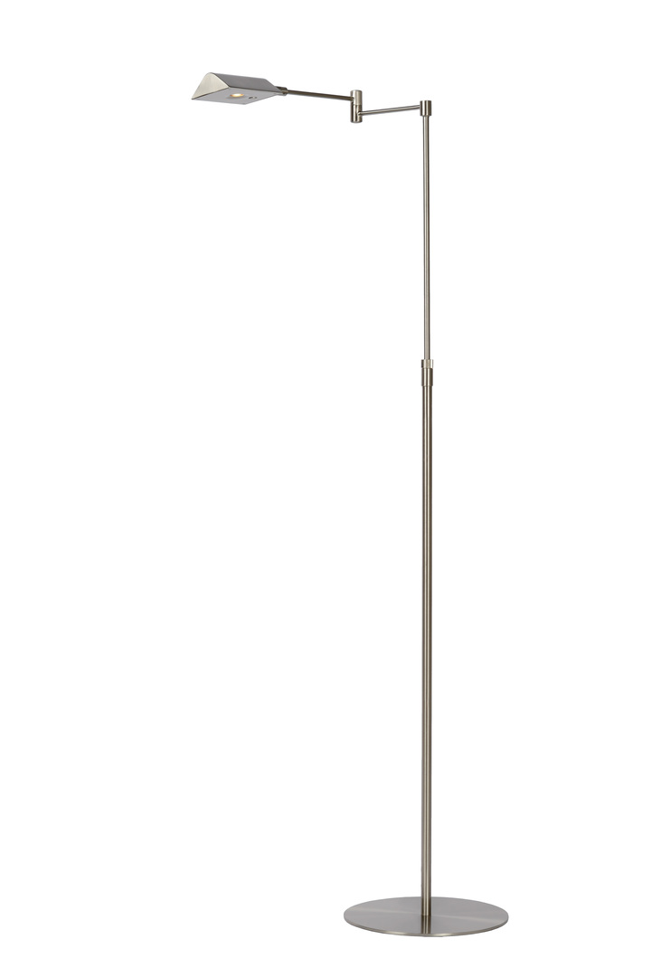 Kontrola Stojací lampa Lucide Nuvola LED 9W saténový chrom 3000K dimmable Stojací lampa Lucide Nuvola LED 9W saténový chrom 3000K dimmable