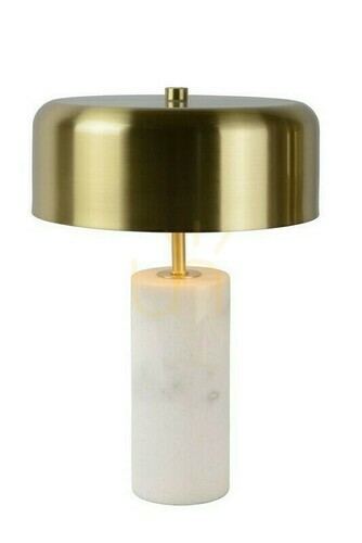 Kontrola Stolní lampa Lucide MIRASOL bílá/zlatá 3xG9 mramorová, 30 cm