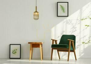 Závěsné svítidlo Lucide MALOTO jantarové sklo E27 Ø20 cm 45386/20/62 small 3