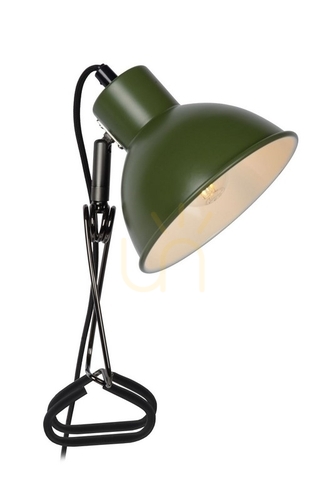 Kontrola Stolní lampa Lucide MOYS zelená E27 ocel 45987/01/33