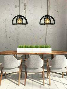 Závěsné svítidlo Lucide DIKRA černé 2×E27 moderní 110 cm small 2