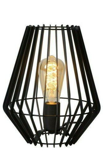 Kontrola Stolní lampa Lucide REDA černá kovová 78598/01/30