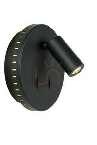 Nástěnné LED svítidlo Lucide BENTJER černé 9W 3000K 2 světla 79201/09/30 small 0