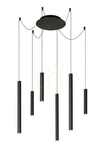 Kontrola Závěsné svítidlo Lucide Lorenz černé LED 24 W 74403/06/30