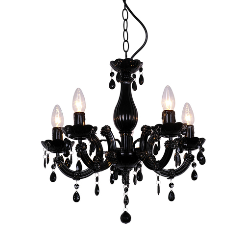 Kontrola Závěsné svítidlo Zuma Line MAGNOLIA RLD94016-5B WISZĄCA černá/BLACK