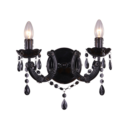 Kontrola Nástěnné svítidlo Zuma Line MAGNOLIA RLB94016-2B černá/BLACK