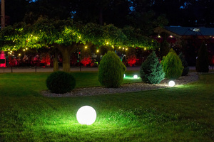 Sada 2 zahradních světel Lunares Luna Ball, 25 cm a 30 cm, bílé akrylové, LED, IP44, LBS2530 small 11