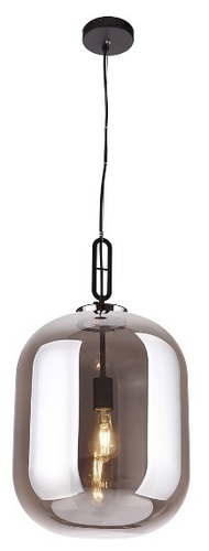 Kontrola Závěsné svítidlo Max Light Honey P0298 černé s kouřovým sklem 30 cm