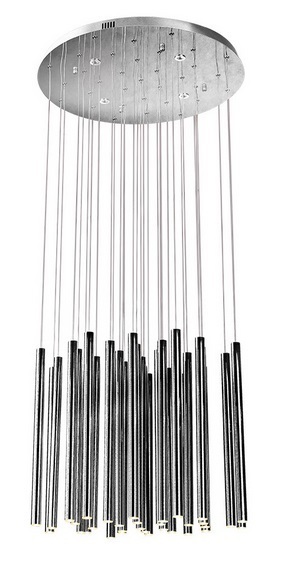 Závesné svietidlo Max Light Organic chróm 62 cm 45W stmievateľné P0175D